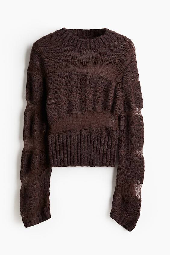 HM Pullover Mit Transparenten Partien