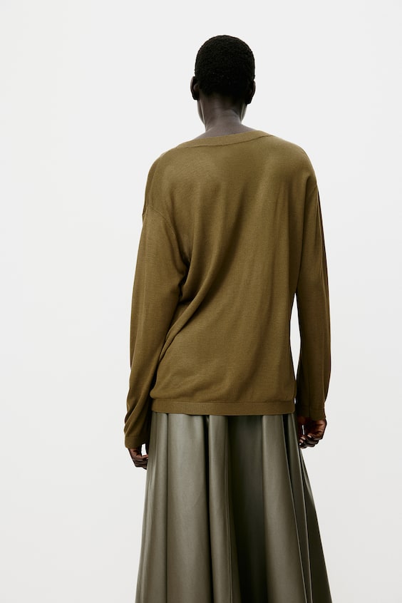 HM Pullover Mit V-Ausschnitt