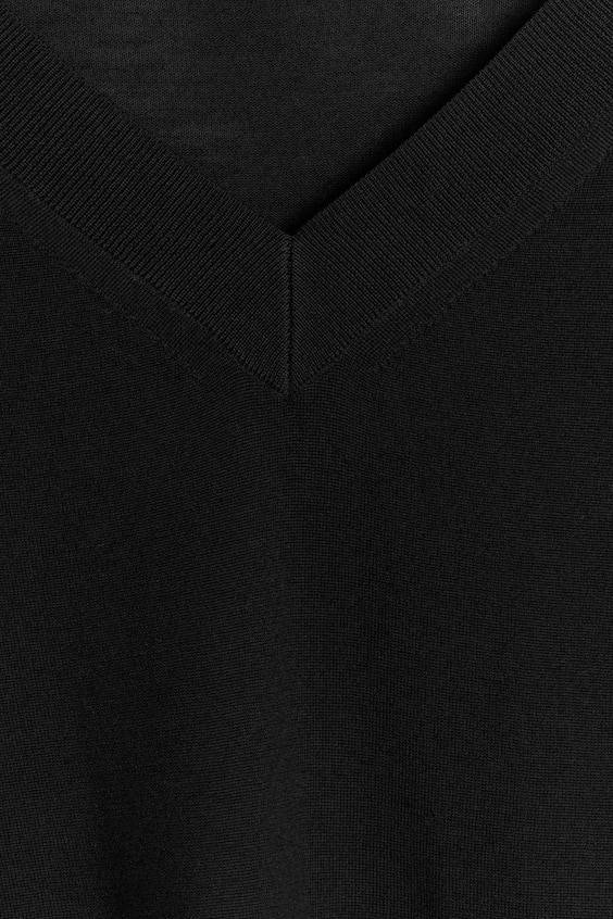HM Pullover Mit V-Ausschnitt Aus Merinowolle