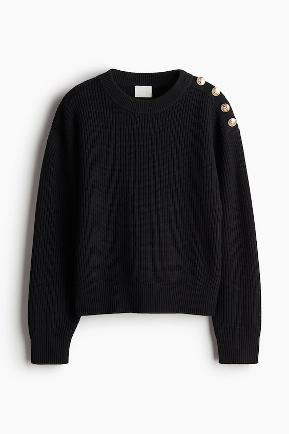 HM Pullover Mit Zierknöpfen