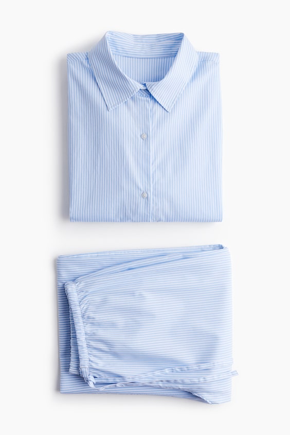 HM Pyjama Aus Baumwollpopeline