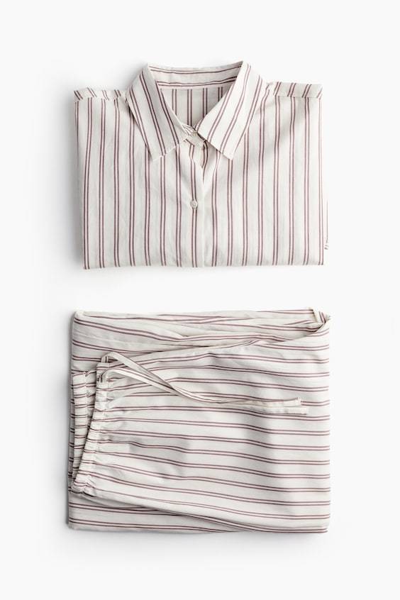 HM Pyjama Aus Baumwollpopeline