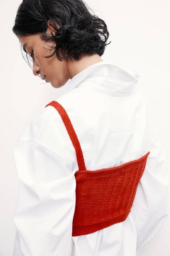 HM Rib-knit Strappy Top