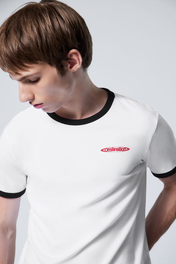 HM Ringer-T-Shirt Mit Grafik Buck