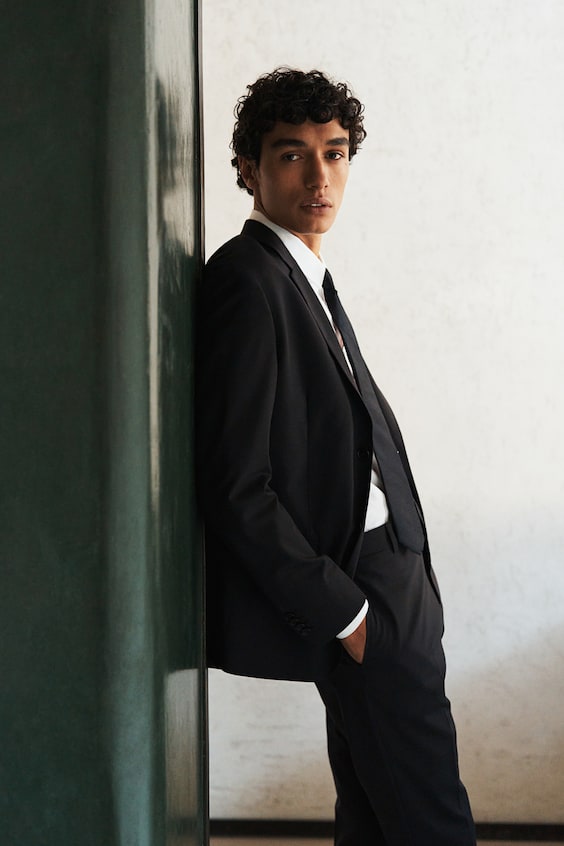 HM Sakko Aus Wollmix In Slim Fit