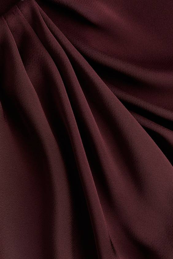 HM Satinbluse Mit Faltendetail