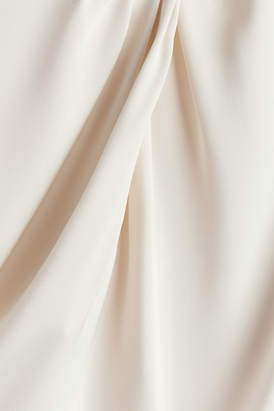 HM Satinbluse Mit Faltendetail