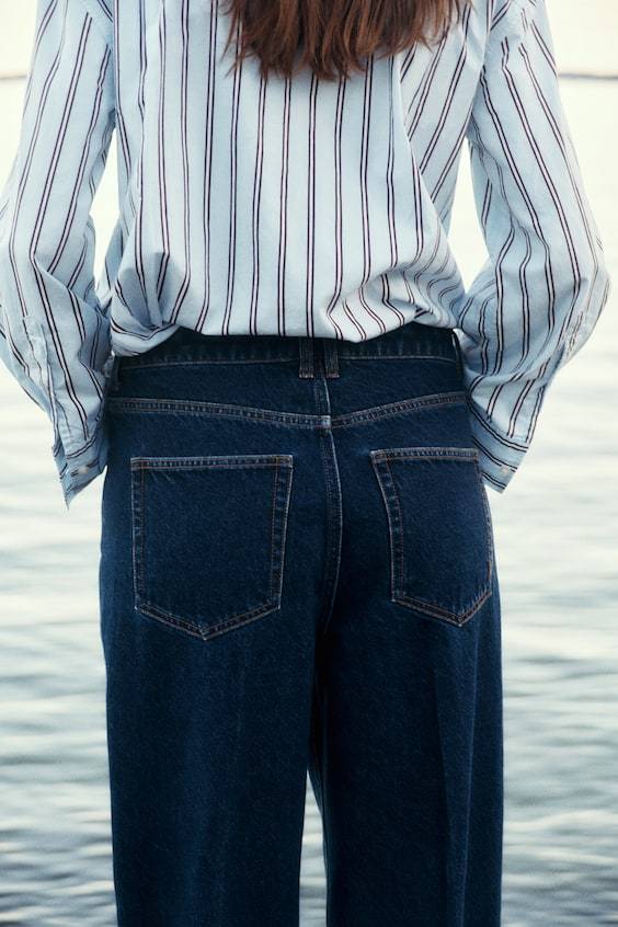 HM Schmal Zulaufende Jeans Bügelfalten