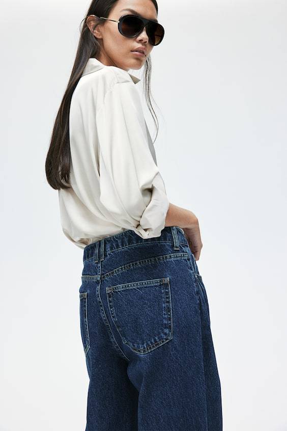 HM Schmal Zulaufende Jeans Bügelfalten