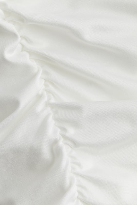 HM Schulterfreier Body Mit Raffungen