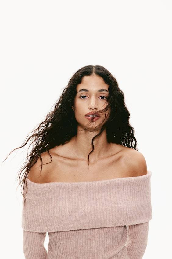 HM Schulterfreier Pullover