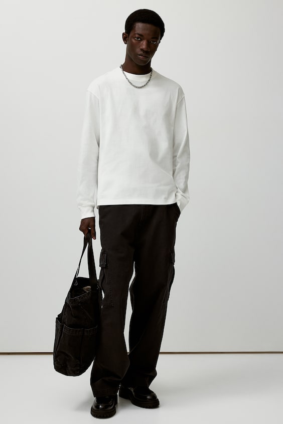 HM Shirt Aus Baumwolljersey In Loose Fit