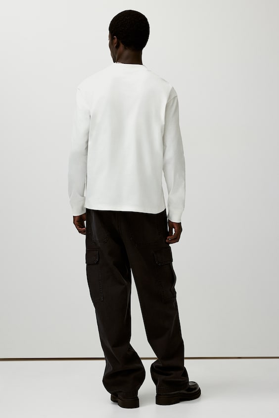 HM Shirt Aus Baumwolljersey In Loose Fit