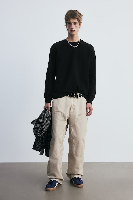 HM Shirt aus Baumwolljersey in Loose Fit