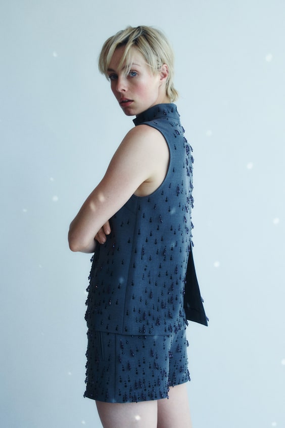 HM Shirt Mit Stickereien