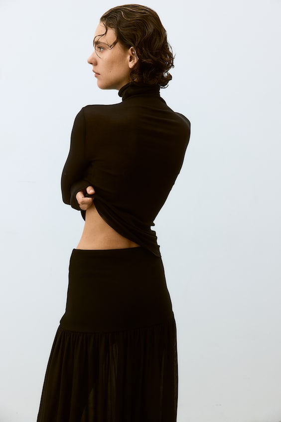 HM Shirt Mit Turtleneck Aus Pima-Baumwolle