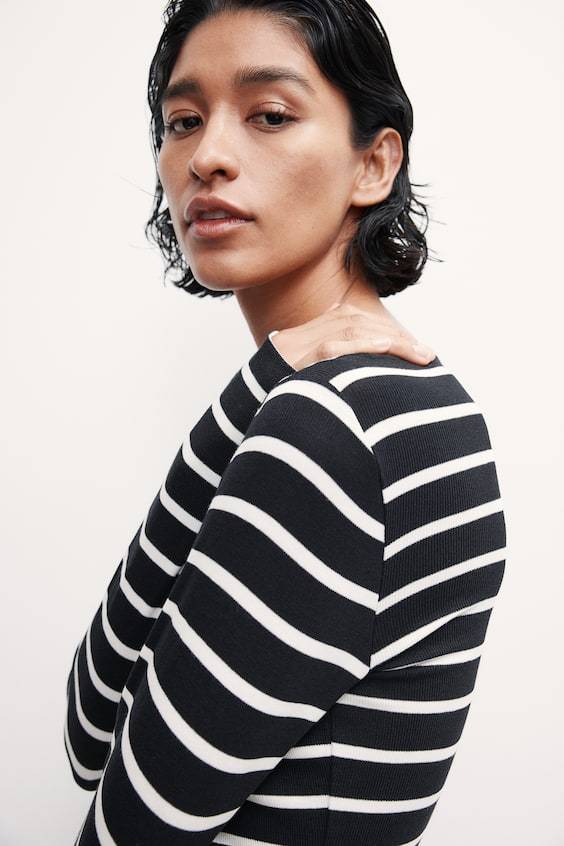 HM Shirt Mit U-Boot-Ausschnitt