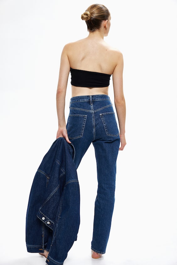 HM Slim Straight High Jeans