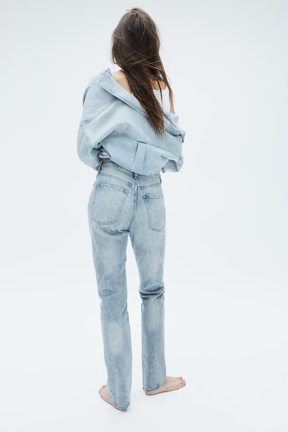 HM Slim Straight High Jeans