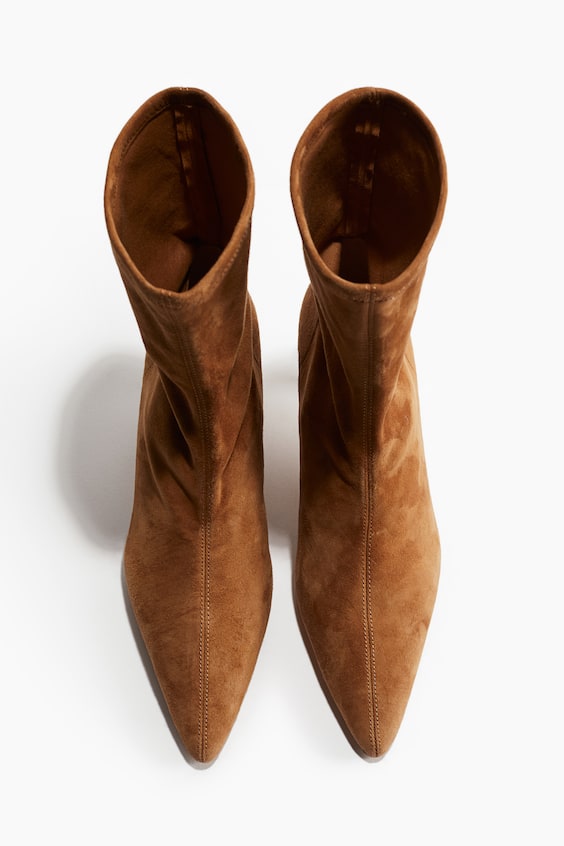 HM Sockboots Aus Veloursleder