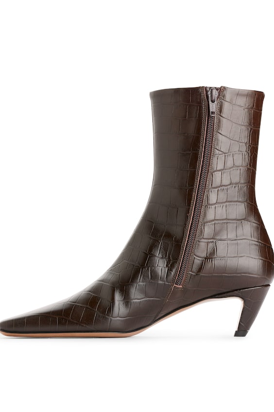 HM Stiefeletten Mit Eckiger Zehenpartie