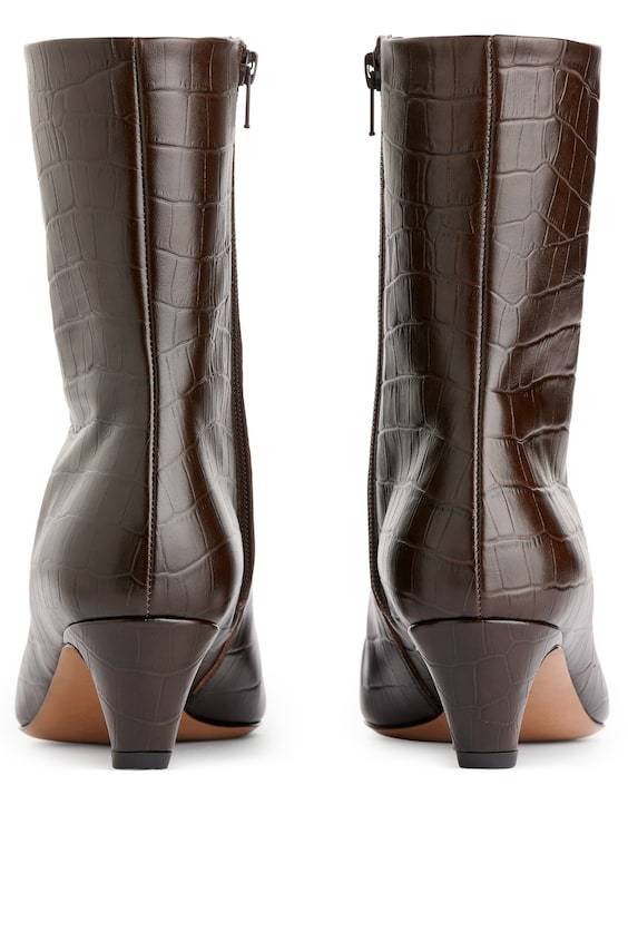 HM Stiefeletten Mit Eckiger Zehenpartie