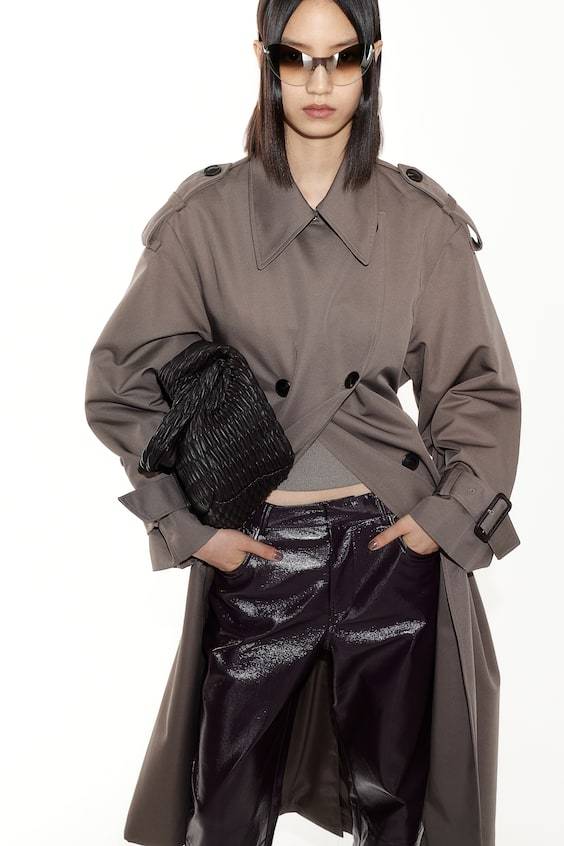 HM Straight Coated Trousers