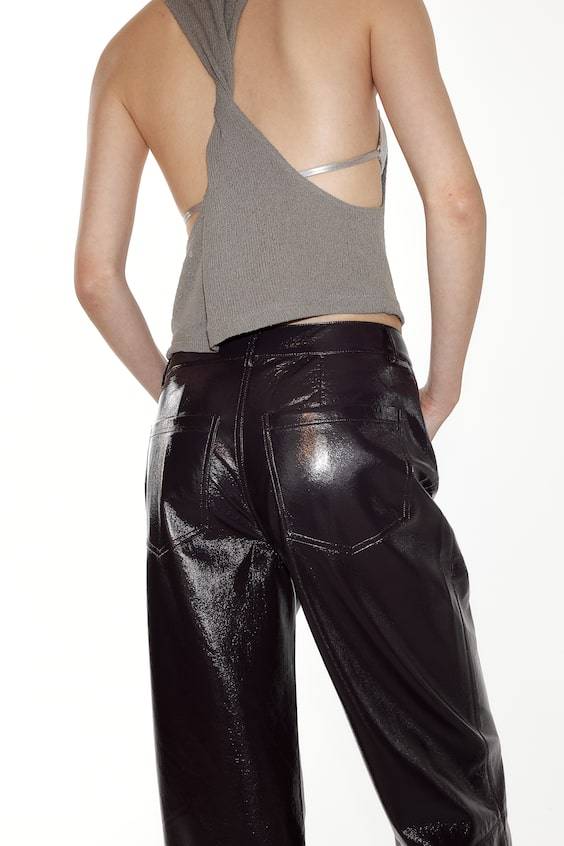 HM Straight Coated Trousers