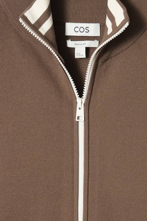 HM STRICK-TRAININGSJACKE MIT KONTRASTSTREIFEN