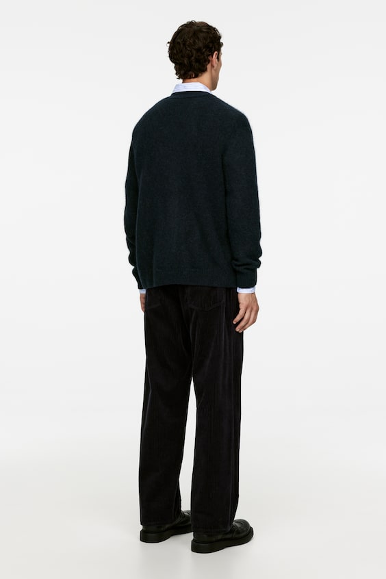 HM Strickjacke Aus Wolle Und Alpakawolle