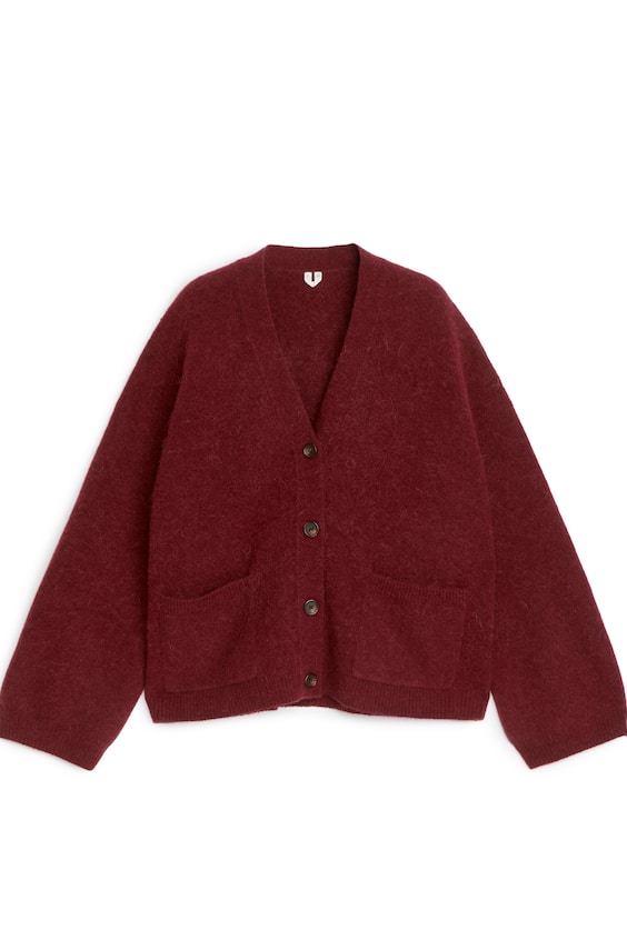 HM Strickjacke Aus Wolle Und Alpakawolle