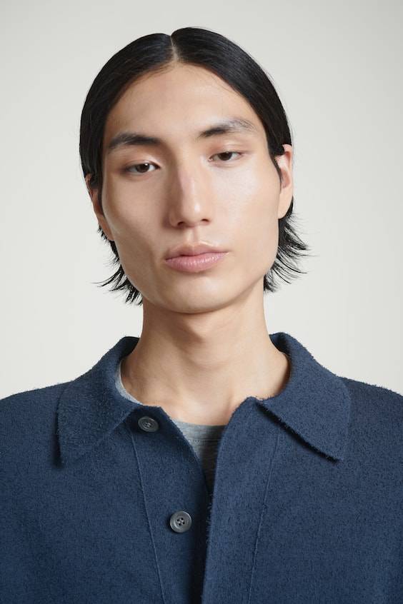 HM STRUKTURIERTE GESTRICKTE HEMDJACKE