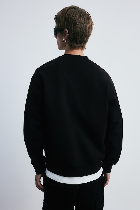 HM Sweatshirt In Loose Fit