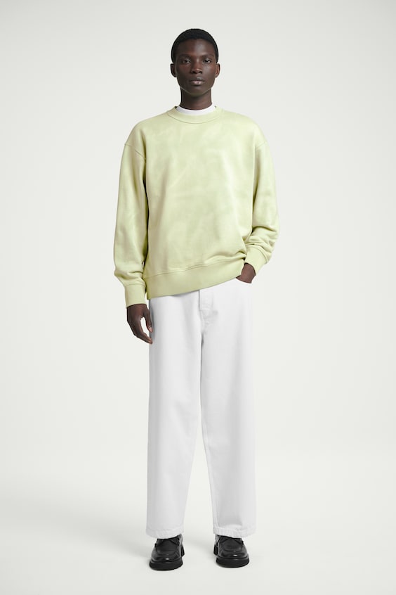 HM SWEATSHIRT MIT ACID-WASCHUNG