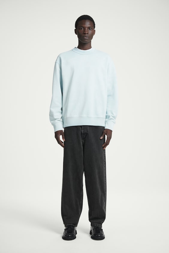 HM SWEATSHIRT MIT ACID-WASCHUNG