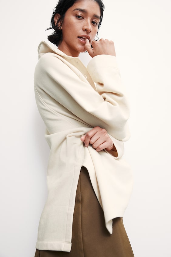 HM Sweatshirt Mit Kragen