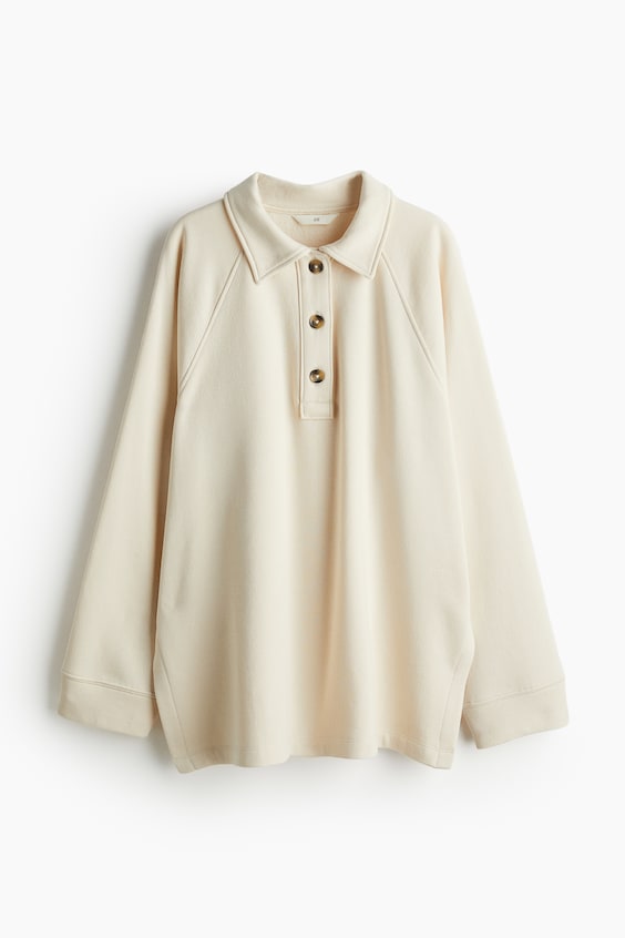 HM Sweatshirt Mit Kragen