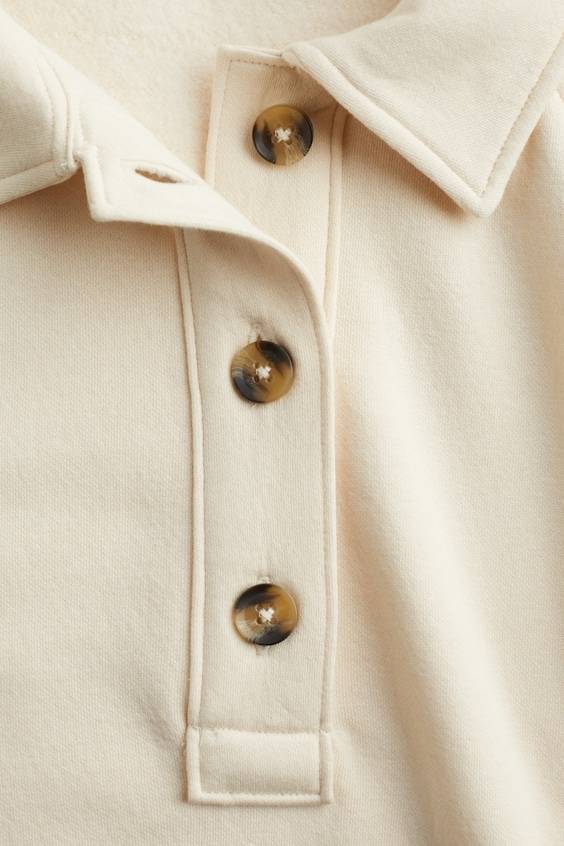 HM Sweatshirt Mit Kragen