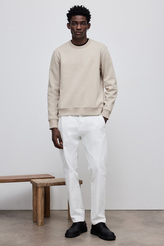 HM Sweatshirt Mit Motivstickerei In Regular Fit