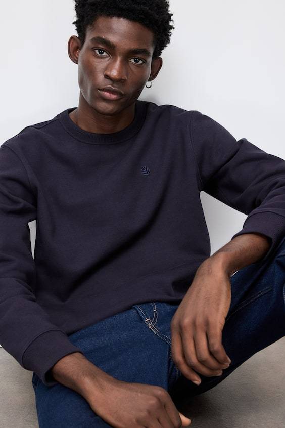 HM Sweatshirt Mit Motivstickerei In Regular Fit