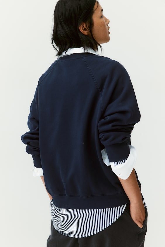 HM Sweatshirt Mit Raglanärmeln