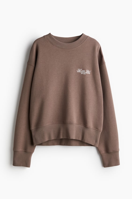 HM Sweatshirt Mit Textmotiv