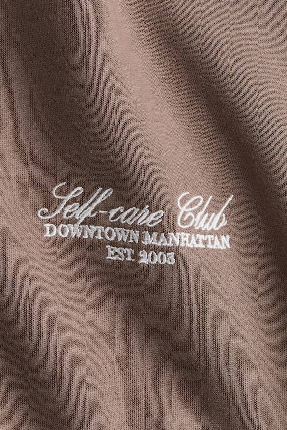 HM Sweatshirt Mit Textmotiv