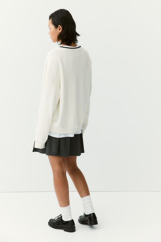 HM Sweatshirt Mit V-Ausschnitt