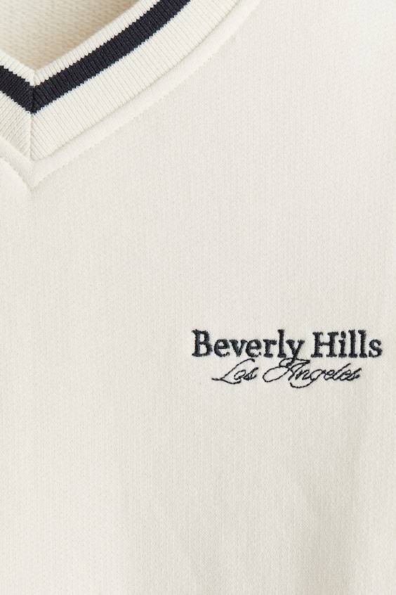 HM Sweatshirt Mit V-Ausschnitt