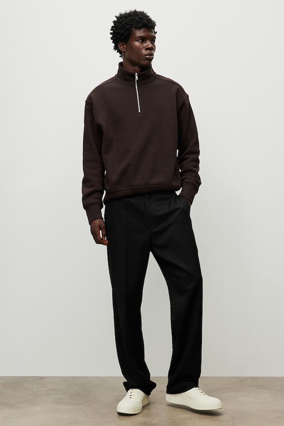 HM Sweatshirt Mit Zipper In Loose Fit