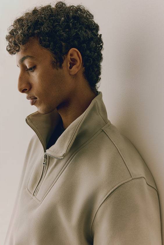 HM Sweatshirt Mit Zipper In Regular Fit