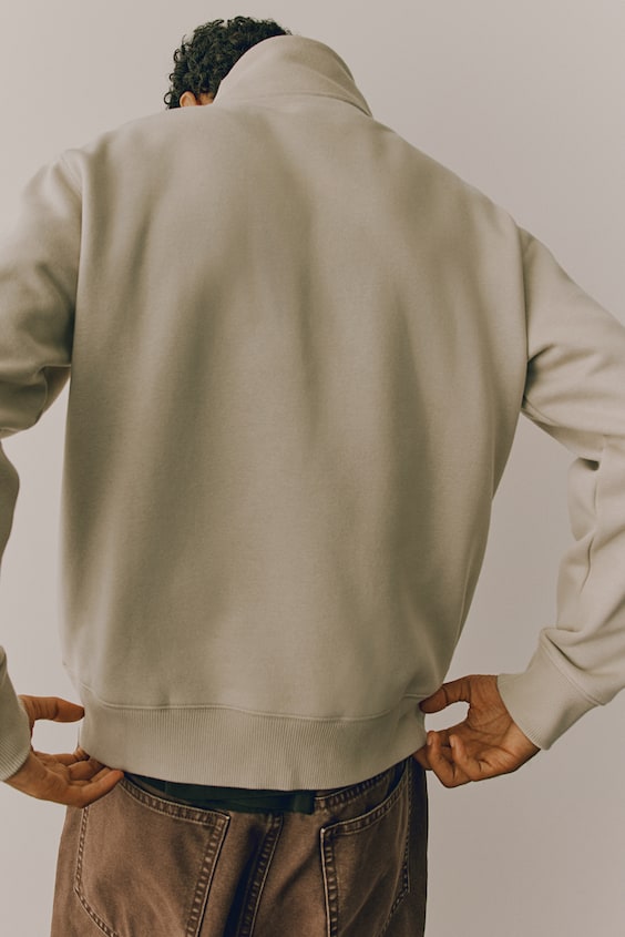HM Sweatshirt Mit Zipper In Regular Fit