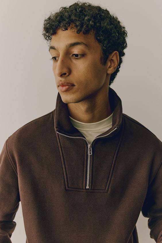 HM Sweatshirt Mit Zipper In Regular Fit