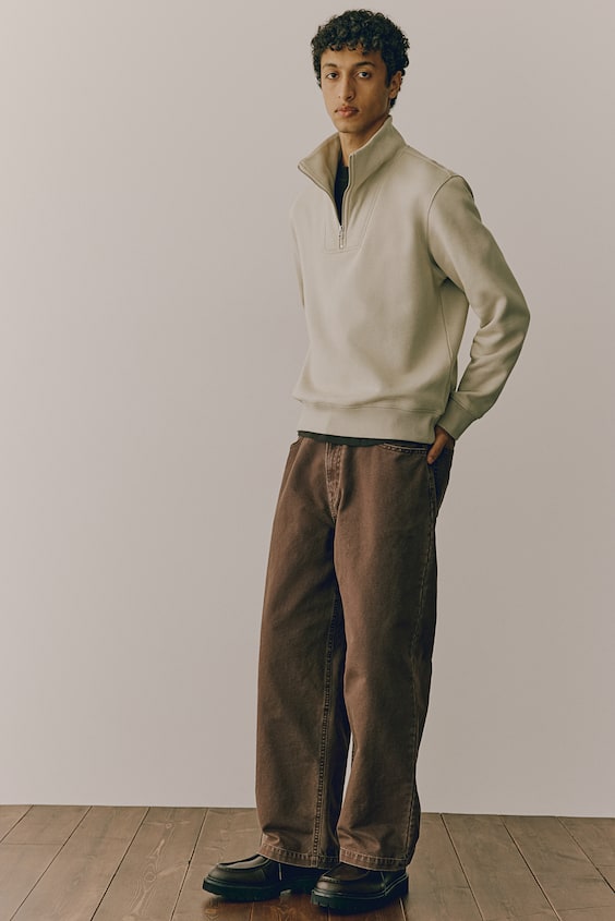 HM Sweatshirt Mit Zipper In Regular Fit